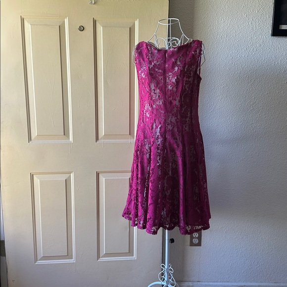 Danny & Nicole Fuchsia Dress - Picture 1 of 10